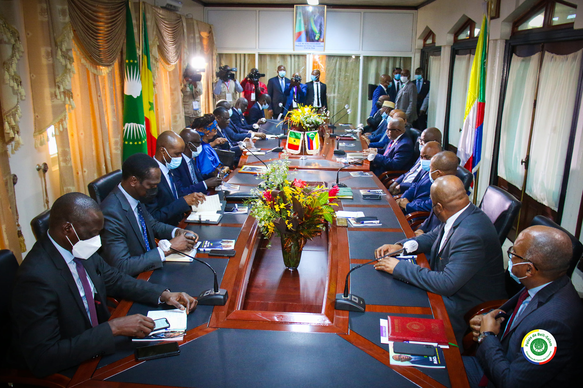 Les huit accords de partenariat signés entre la République du Sénégal et l’Union des Comores au cours de la visite de S.E.M Macky SALL en Union des Comores